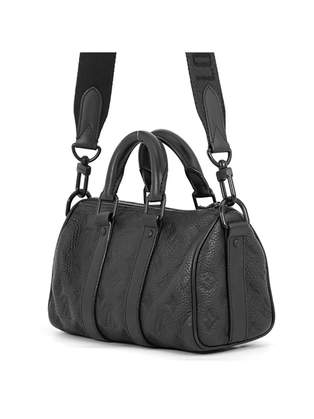 Louis Vuitton Handbag Monogram Taurillon Keepall Bandouliere 25 2-Way Bag Black